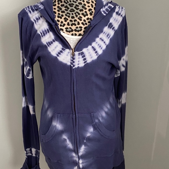 Urban X Tie Dye Sweatshirt Zippered Hooded XL - Picture 2 of 14